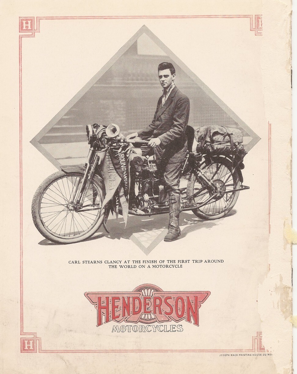 A Henderson advert promoting Clancy’s round-the-world journey. Photo: The Clancy Family Collection