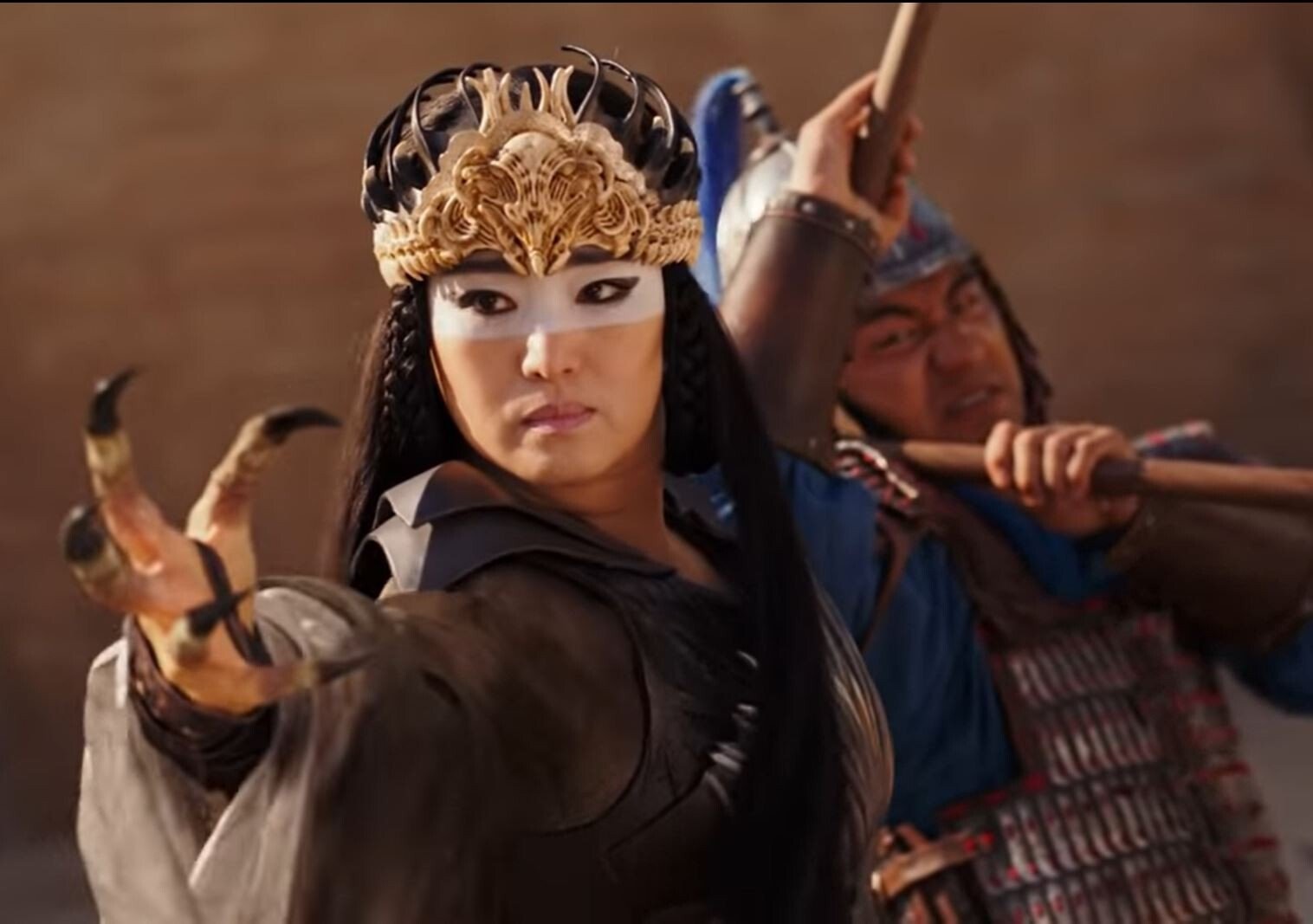 Gong Li as the Witch in Disney’s Mulan. Photo: YouTube