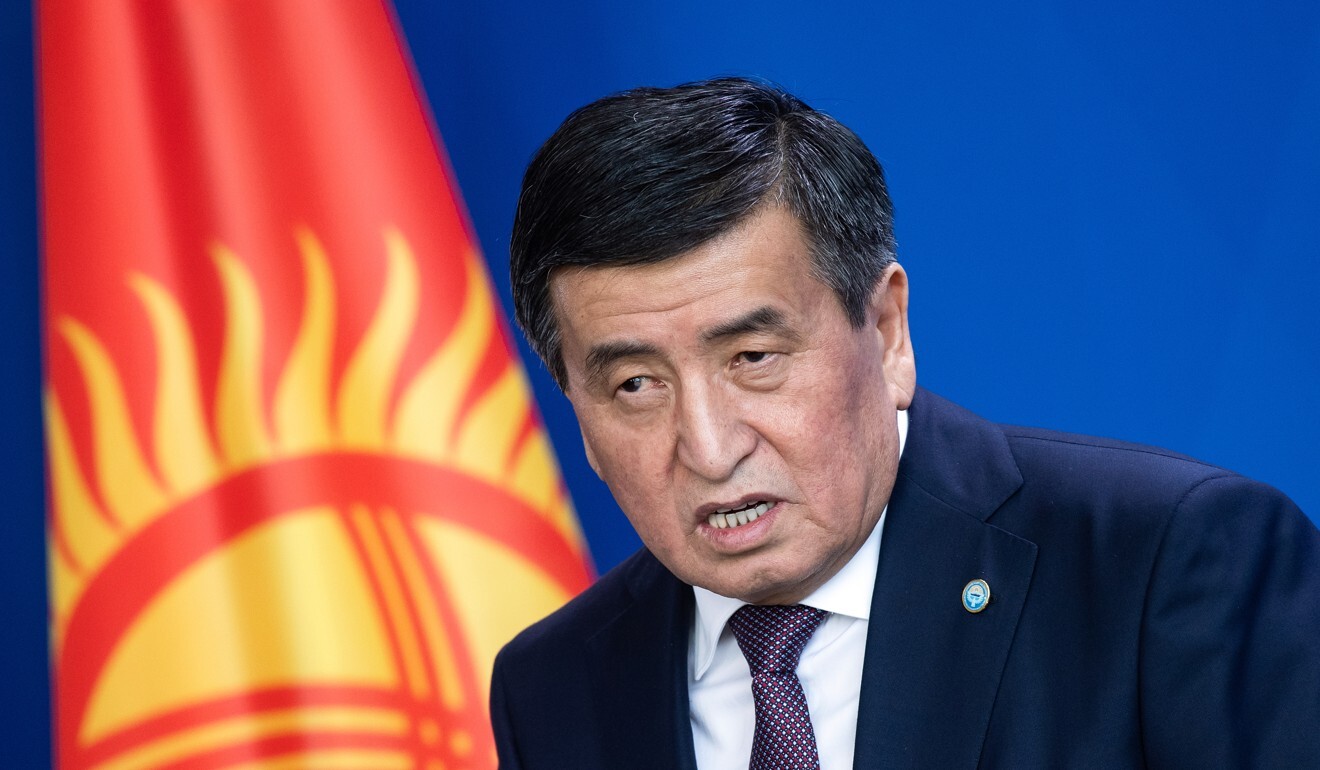 President Sooronbay Jeenbekov says he is prepared to resign once a new election date has been set and a new parliament confirmed. Photo: dpa