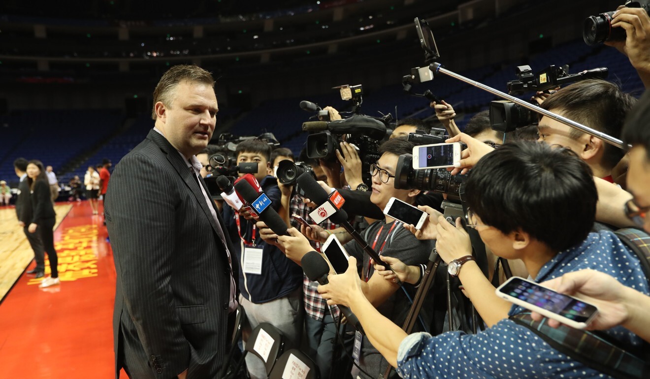 Mainland authorities pulled the plug on televised NBA games about a year ago after Houston Rockets general manager Daryl Morey (above) tweeted support for Hong Kong’s anti-government protesters. Photo: AFP