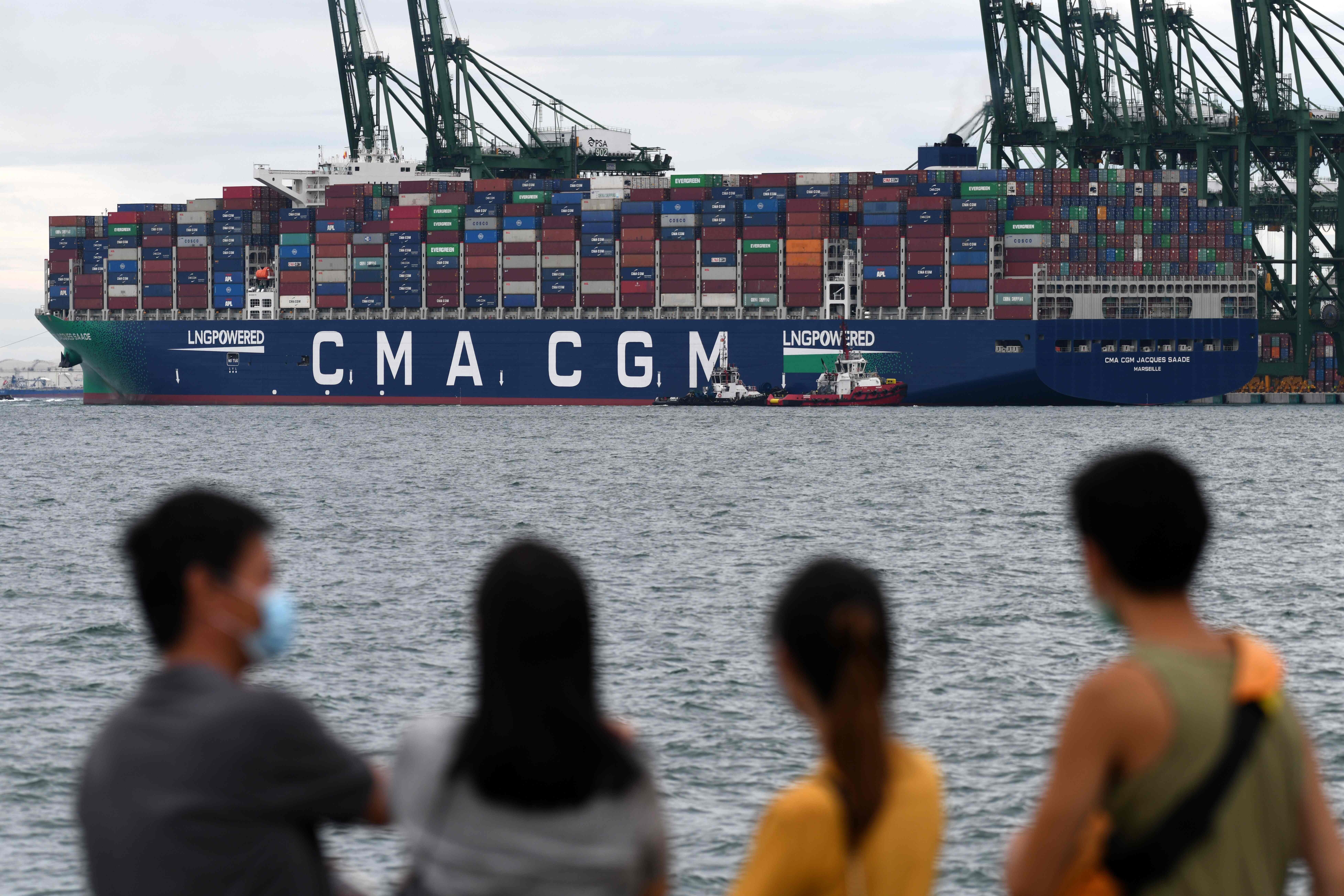 Limited numbers of containers have been one of the main reasons for a surge in sea freight rates in the second half of the year. Photo: AFP