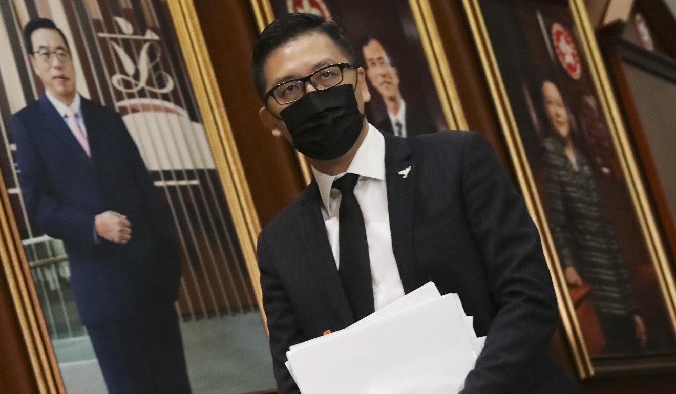 Democratic Party lawmaker Lam Cheuk-ting at the Legislative Council on Wednesday. Photo: K. Y. Cheng