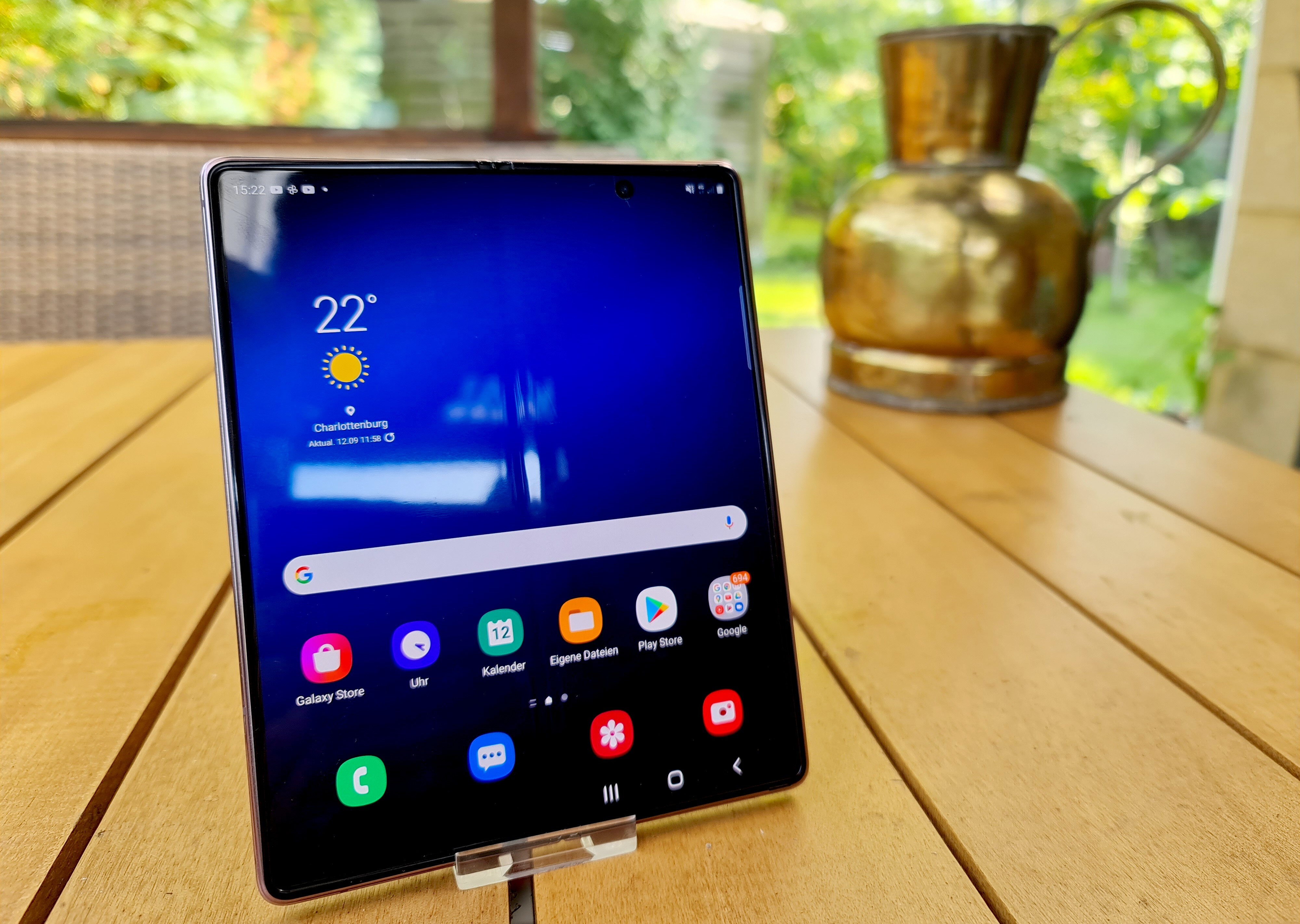 The Samsung Galaxy Z Fold 2: the flaws have been fixed, but are the latest foldable phones worth the extra cost? Photo: Christoph Dernbach/DPA