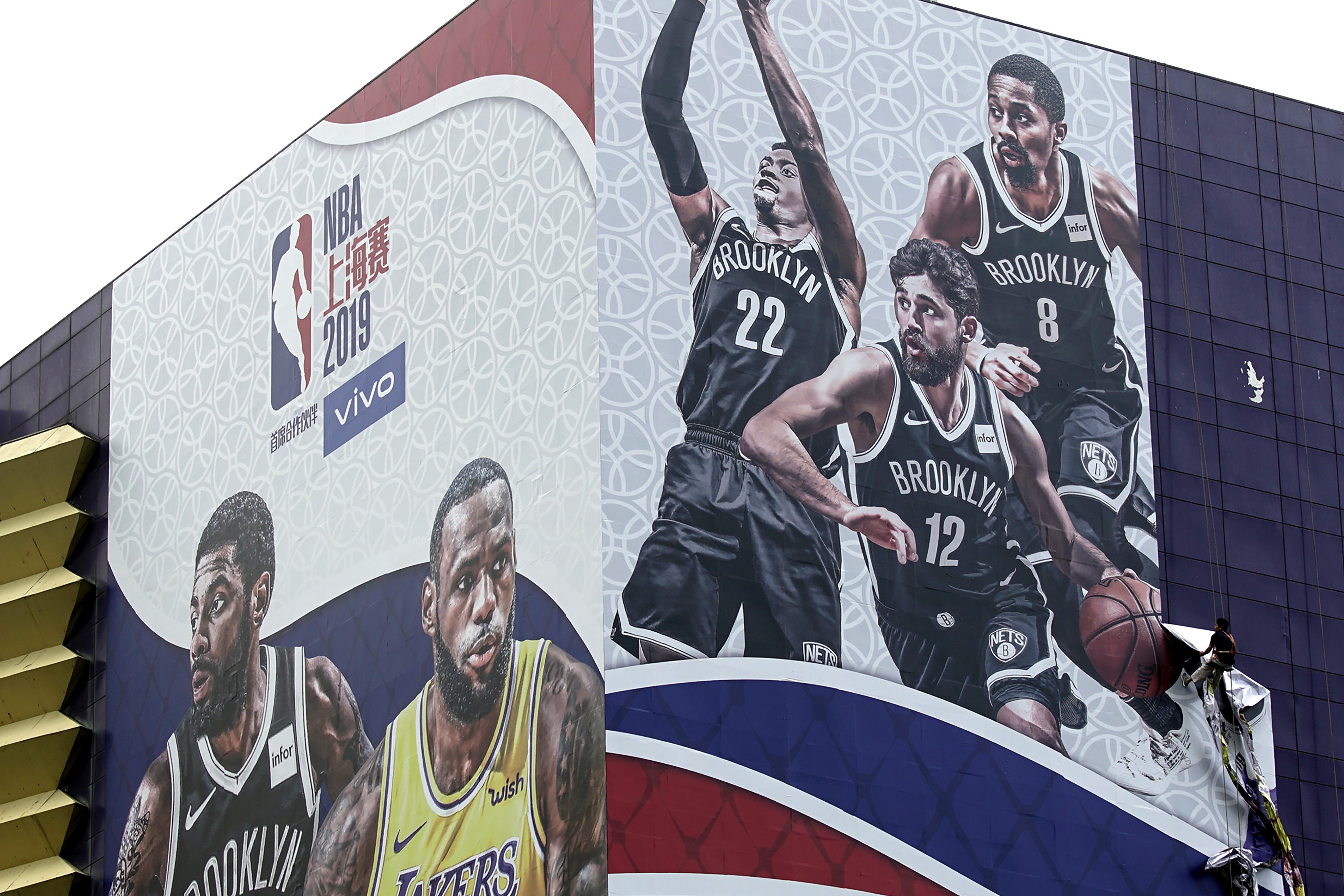 Will NBA posters – and teams – be returning to Chinese cities again soon? Photo: AP