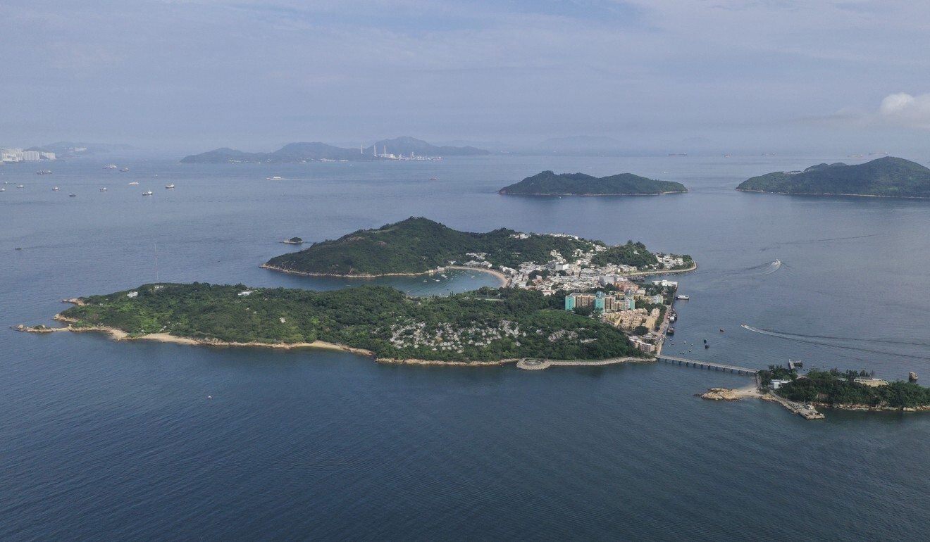 The Lantau Tomorrow Vision project will see ocean reclaimed near Peng Chau (middle) and Sunshine Island (back left). Photo: Martin Chan