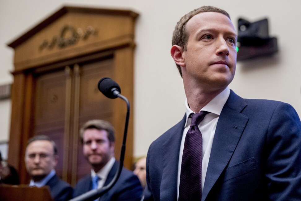 Facebook chief executive Mark Zuckerberg arrives for a House Financial Services Committee hearing on Capitol Hill in Washington on October 23, 2019. Photo: AP