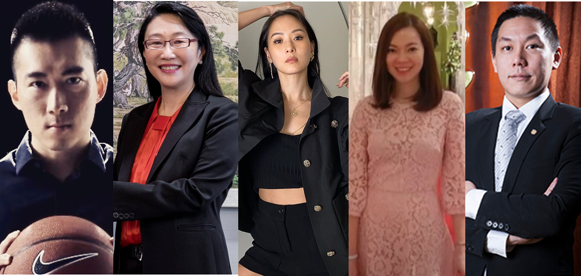 The real life Crazy Rich Asians of Taiwan: Chris Tsai, Cher Wang, Aimee Sun and Delia Tseng. Photo: @chris.cr.tsai/Instagram, @aimeeyunyunsun/Instagram, @cherwang/Twitter, EBC News.
