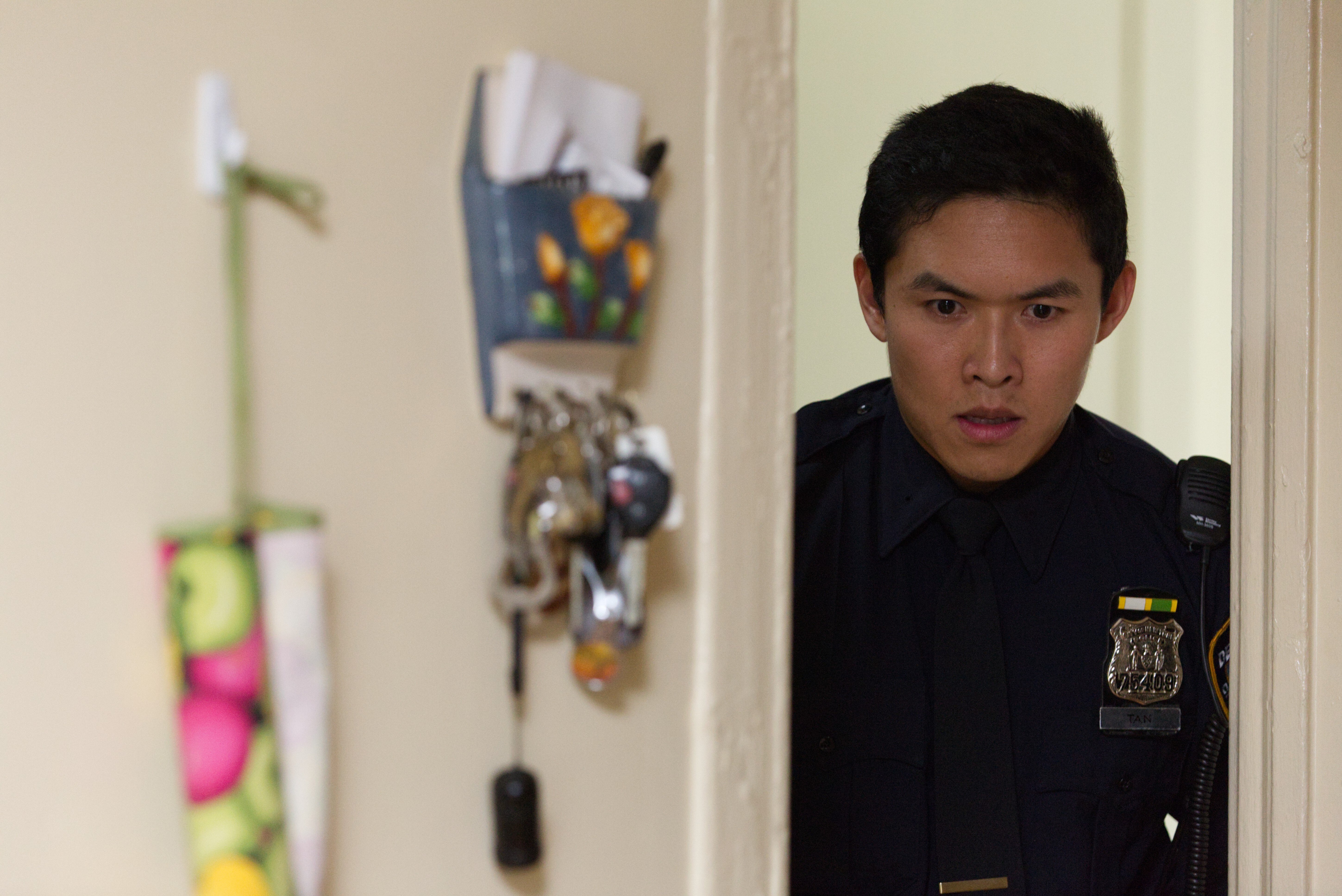 Kenny Leu plays police officer Mike Tan in Aimee Long's drama, A Shot Through the Wall. Photo: Courtesy Aimee Long