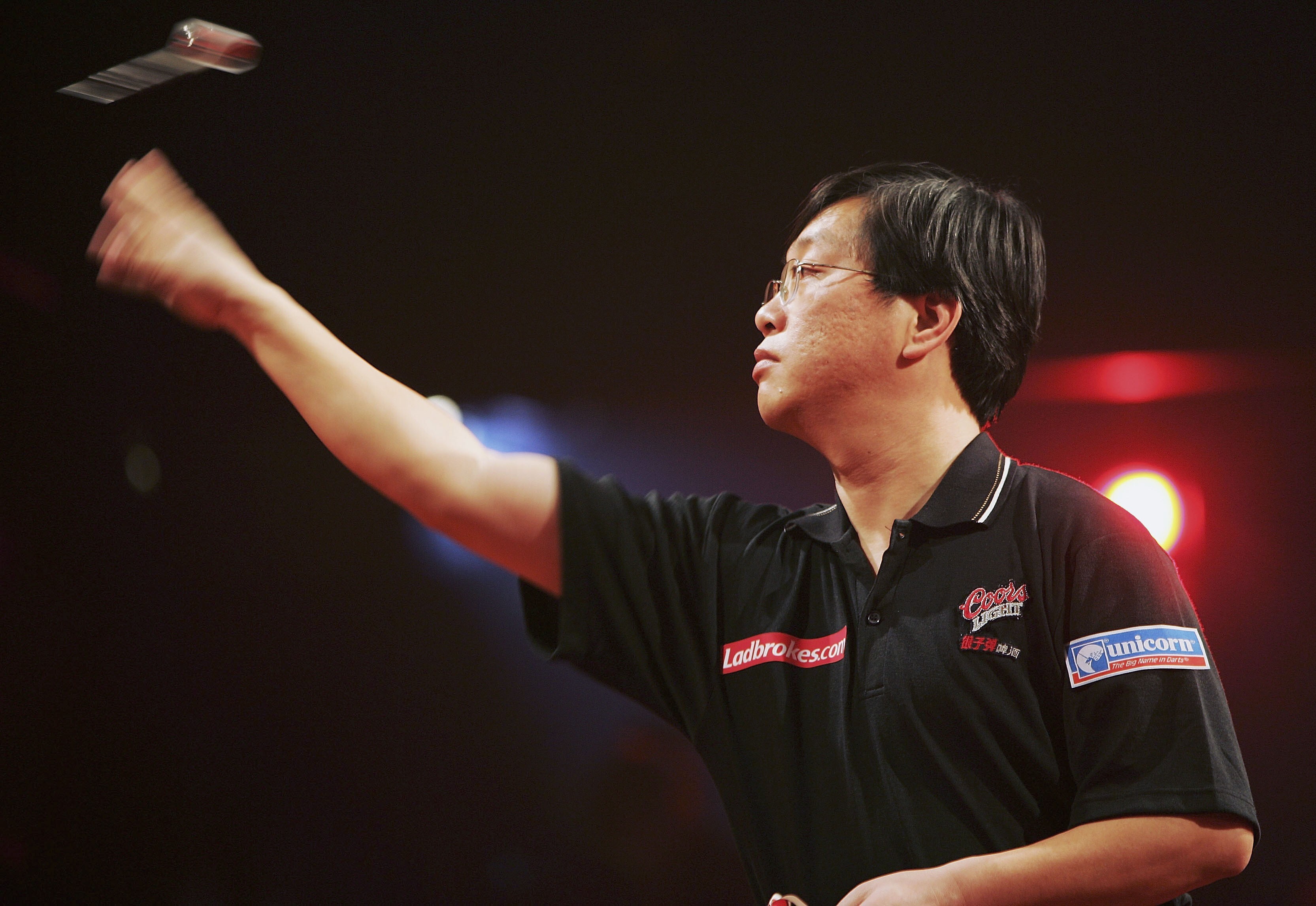 China’s Liu Chengan has qualified for the World Darts Championship for the second time. In the 2005-06 edition, he was eliminated by John Part of Canada. Photo: Bryn Lennon/Getty Images