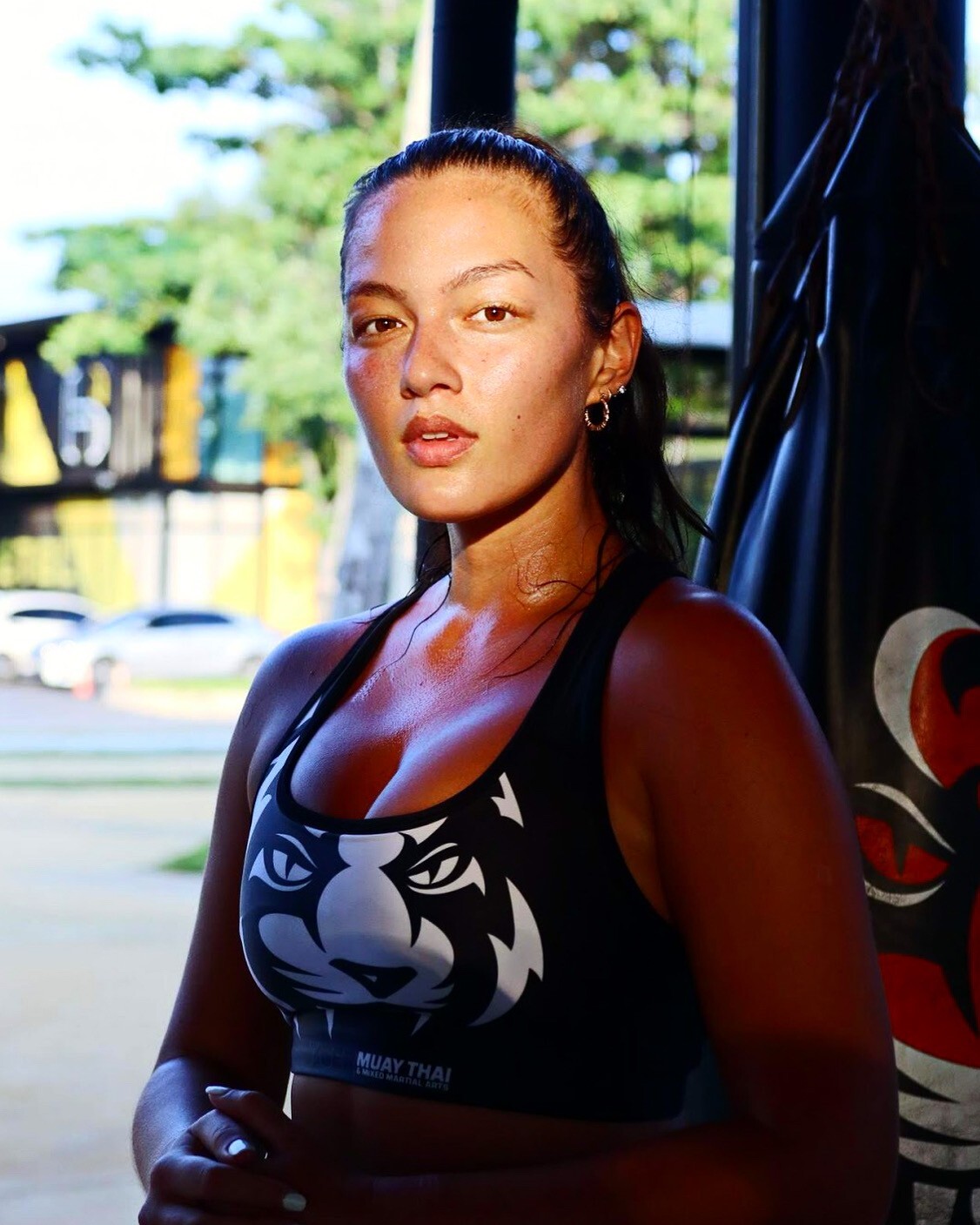 Handout image shows Mia Kang training at Tiger Muay Thai in Phuket, Thailand. [23OCTOBER2020 FEATURES] CREDIT: MIA KANG / Hip Santayanon