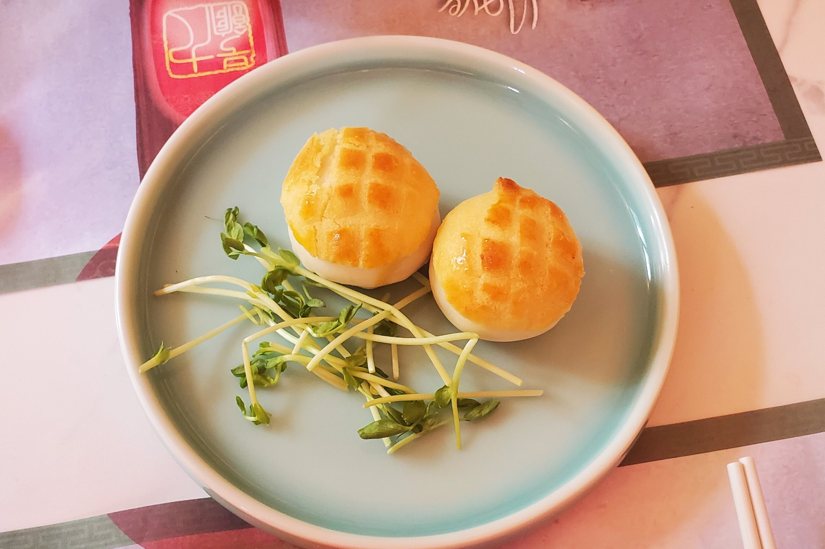 Nove at the Fringe – barbecue pork buns. Photo: Tracey Furniss