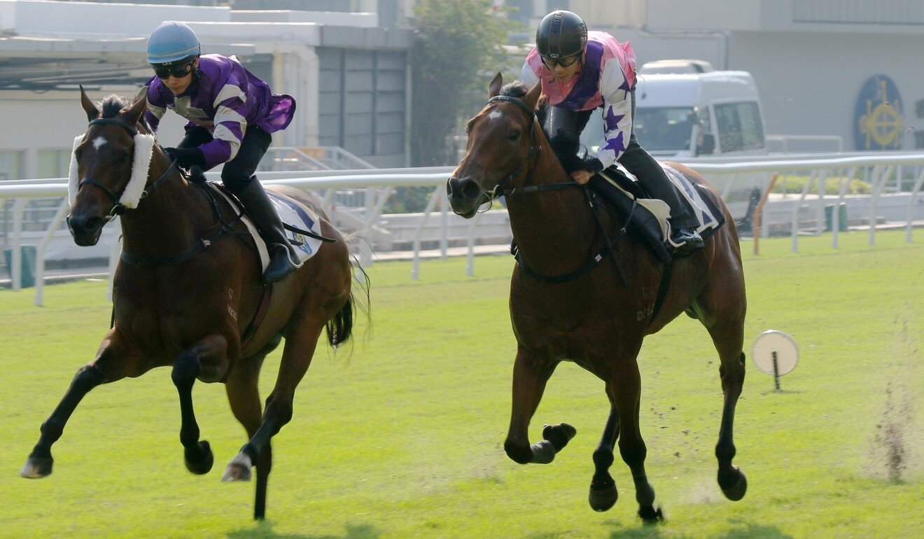 Super Mission (right) trials at Happy Valley recently.