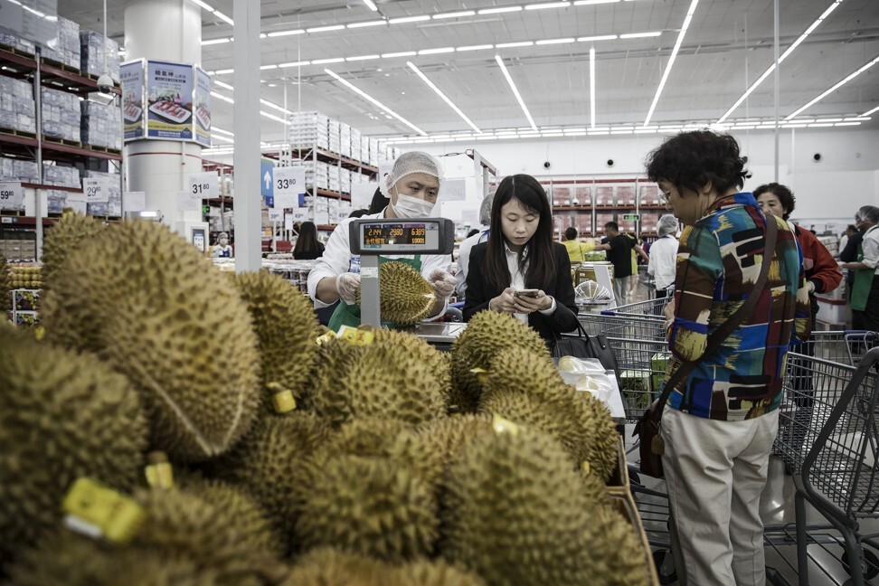 China has succumbed to a growing trend for the divisive Southeast Asian fruit durian. Photo: Bloomberg