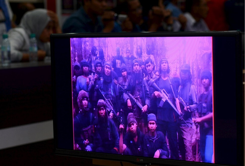 A video showing the members of East Indonesian Mujahidin. File photo: Reuters