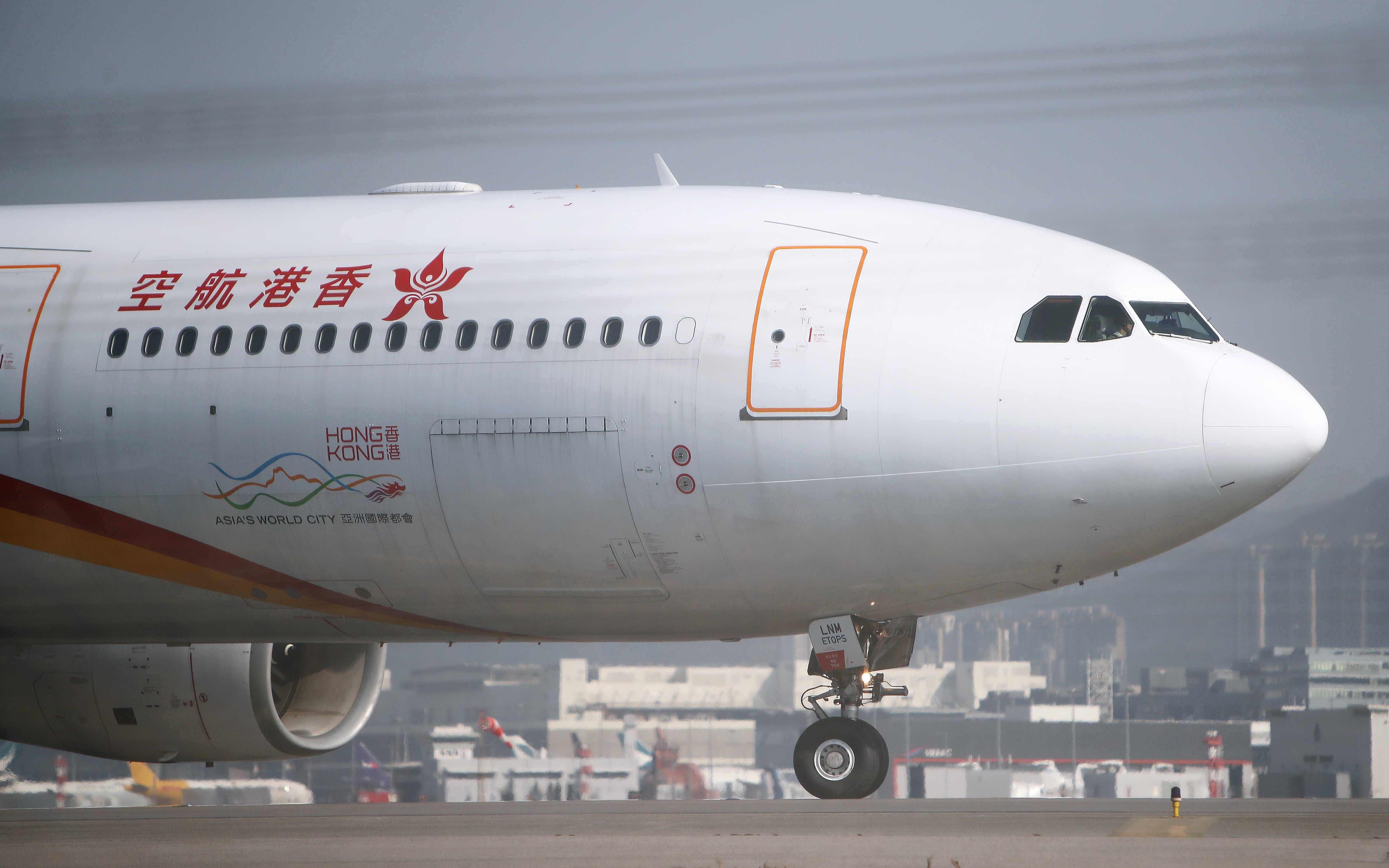 A Hong Kong Airlines passenger aircraft on the tarmac at the city’s airport. Photo: Winson Wong