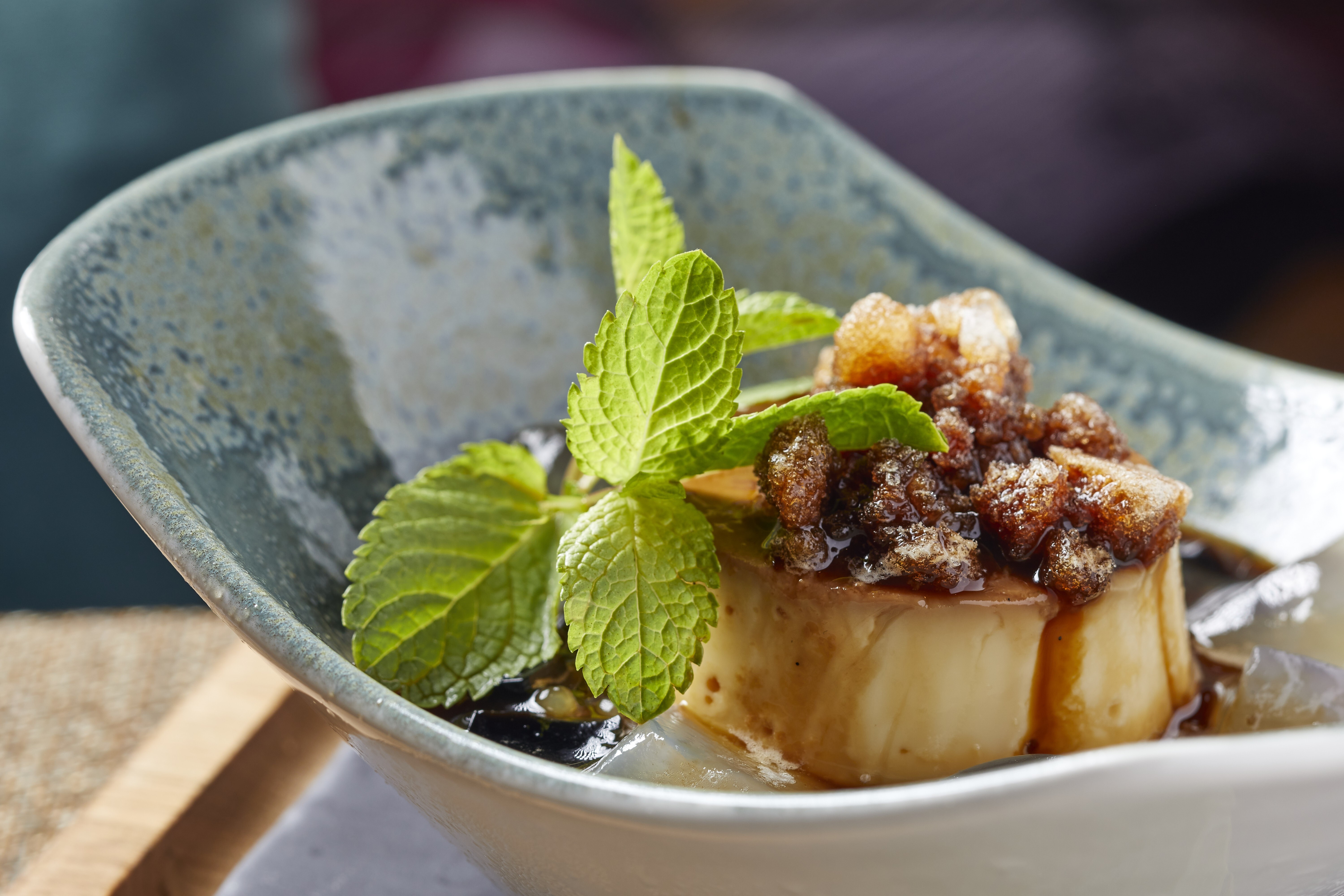 Monsoon’s Vietnamese crème caramel with coffee granita. Photo: Monsoon