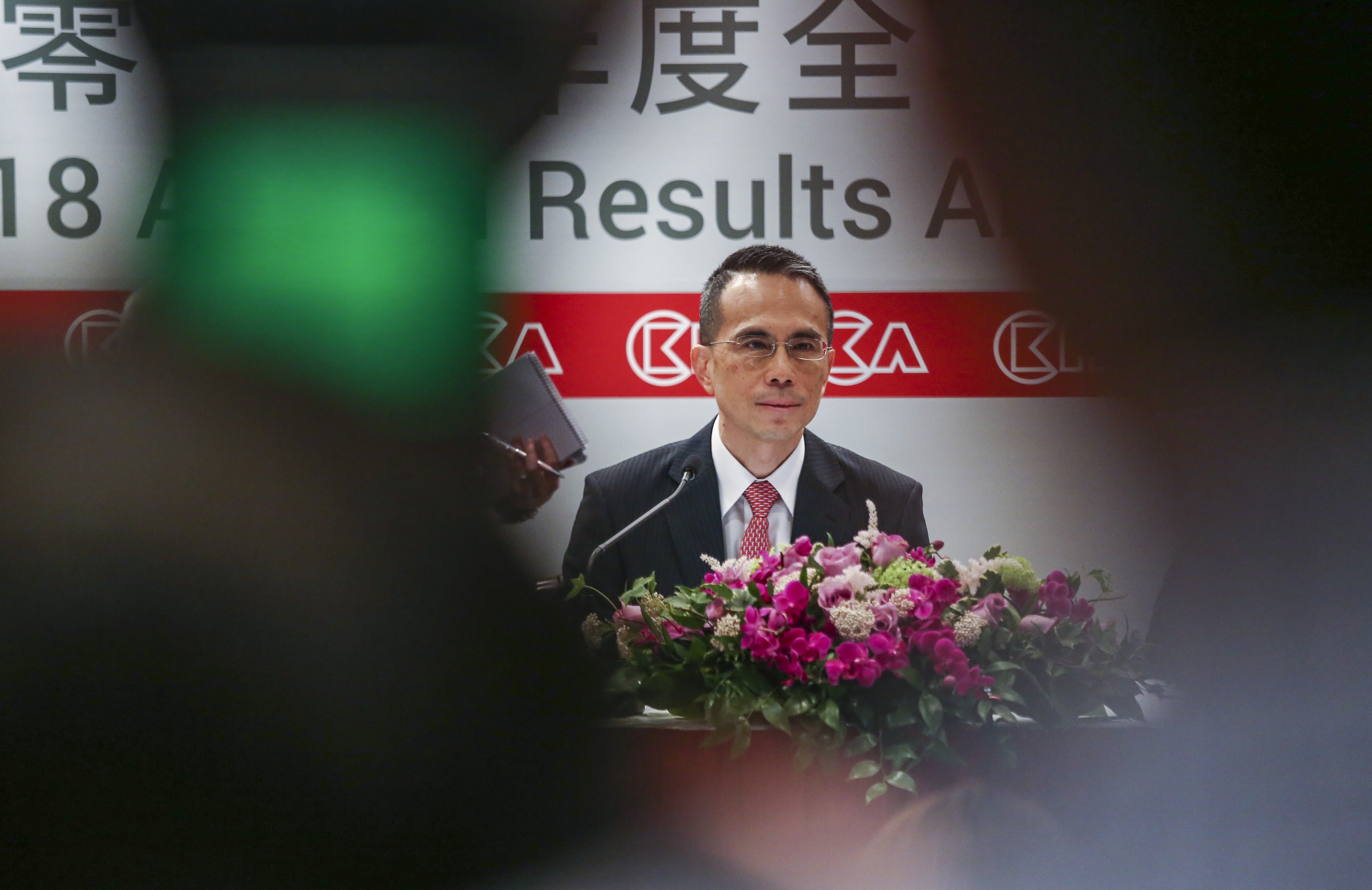 Victor Li Tzar-kuoi, Chairman and Group Co-Managing Director of CK Hutchison, during a media briefing in Central, Hong Kong in March 2019. Photo: Jonathan Wong