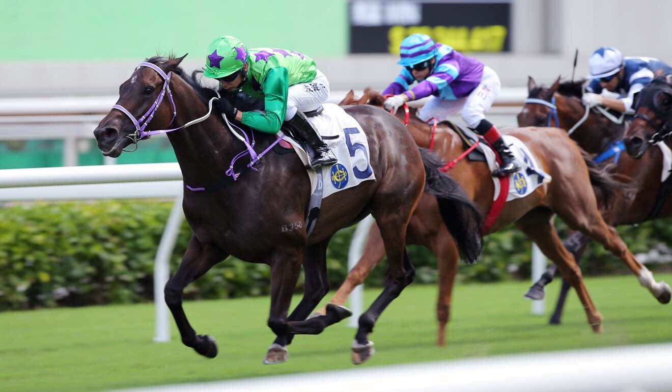 Tianchi Monster salutes at Sha Tin last month.