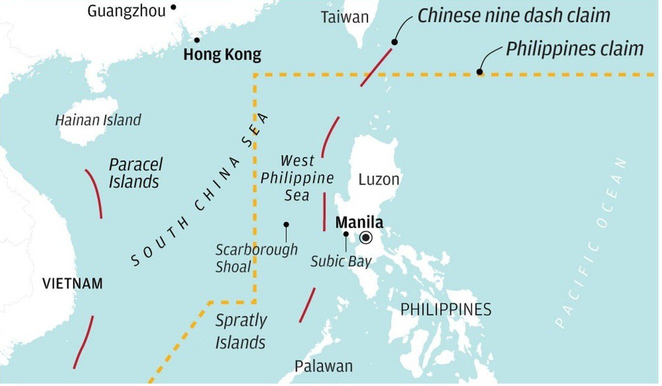 Overlapping claims in the South China Sea. Source: SCMP