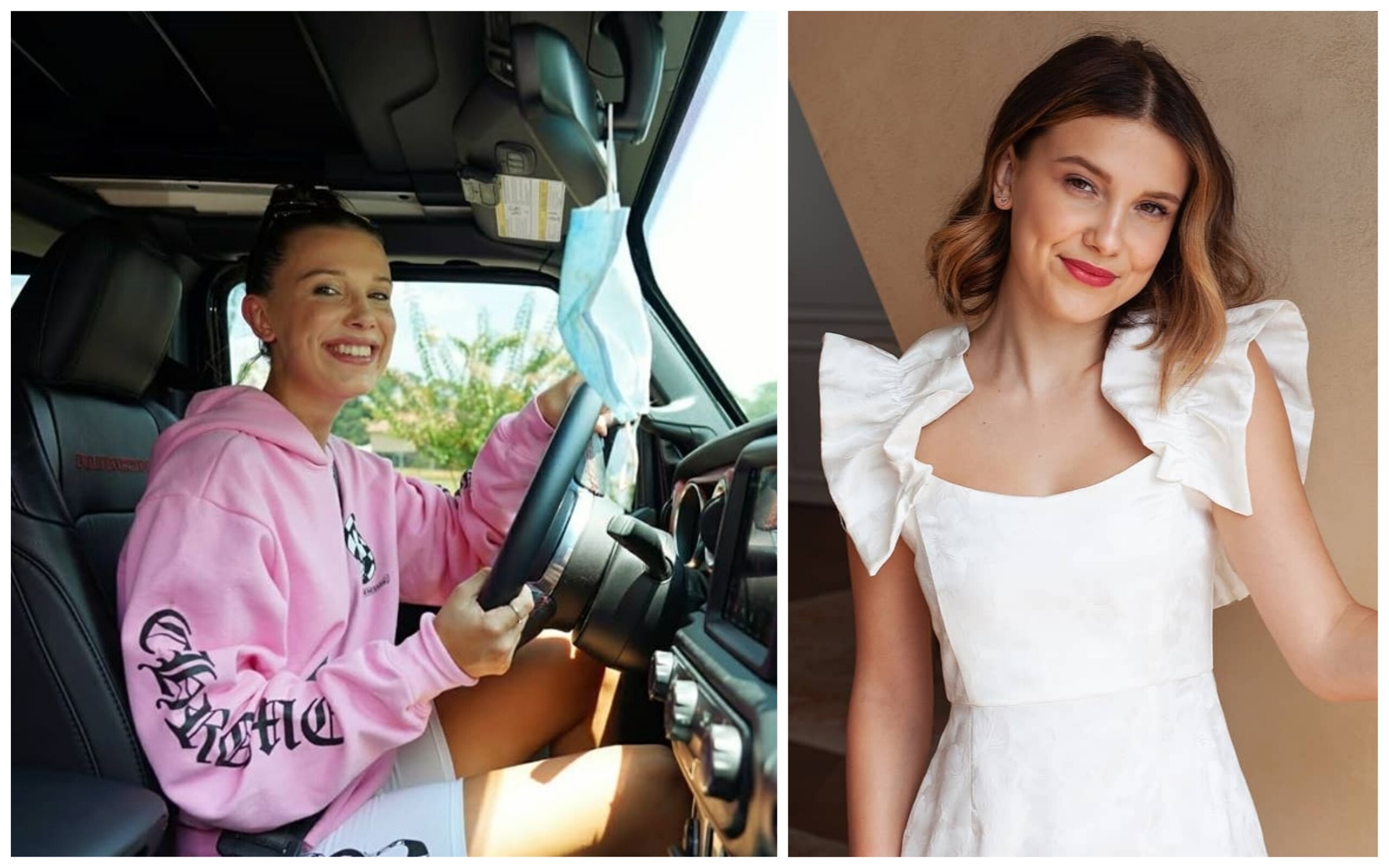 She’s only just passed her driving test, but Stranger Things star Millie Bobby Brown already has some pretty sweet rides. You can do that when you’re worth millions. Photo: @milliebobbybrown/Instagram