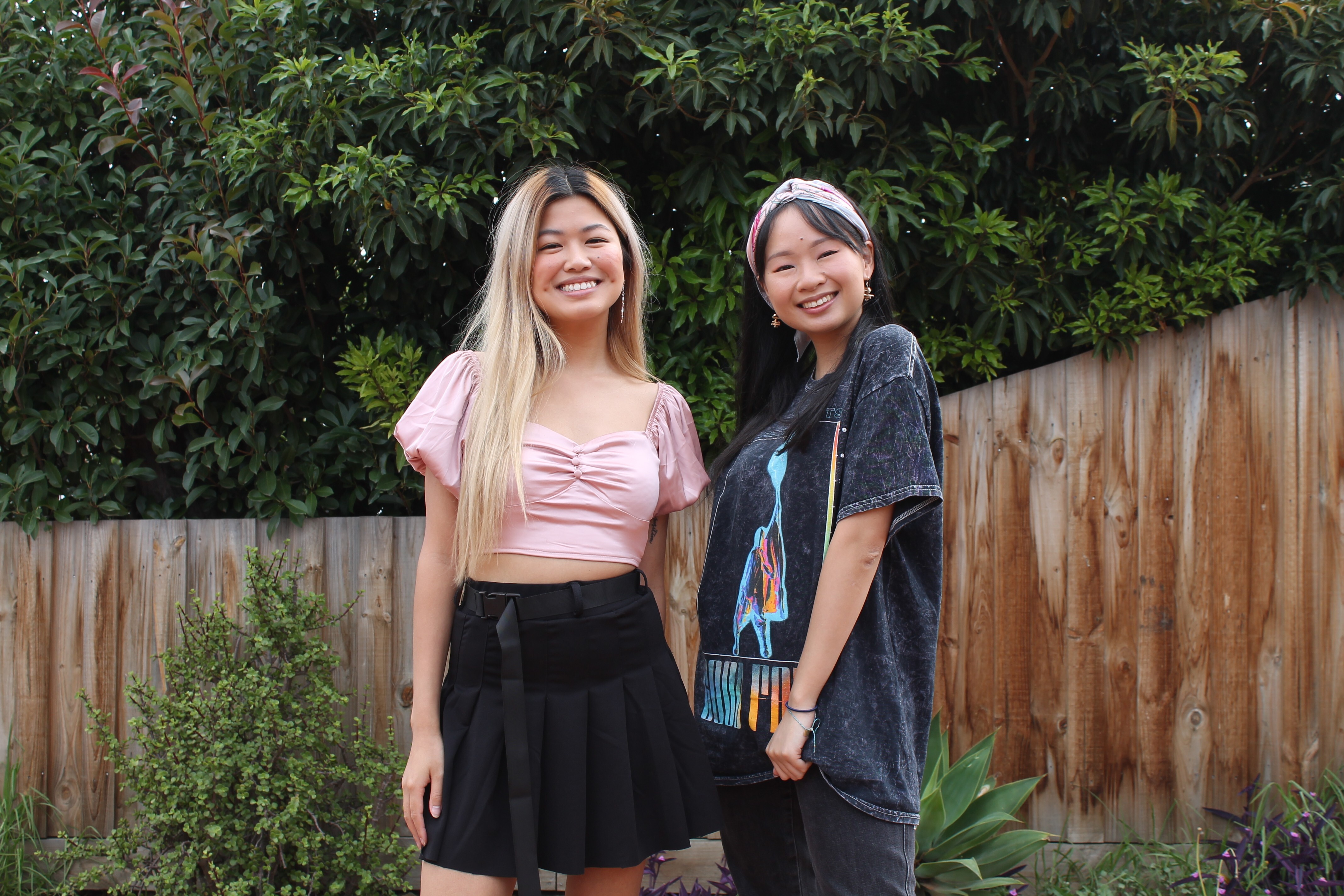Vietnamese-Australians Tiana Nguyen (left) and Thuy Nguyen, not related, are the pair behind the Unapologetically Asian podcast, in which they embrace their identity as Asian-Australians. Photo: Courtesy of Tiana Nguyen and Thuy Nguyen