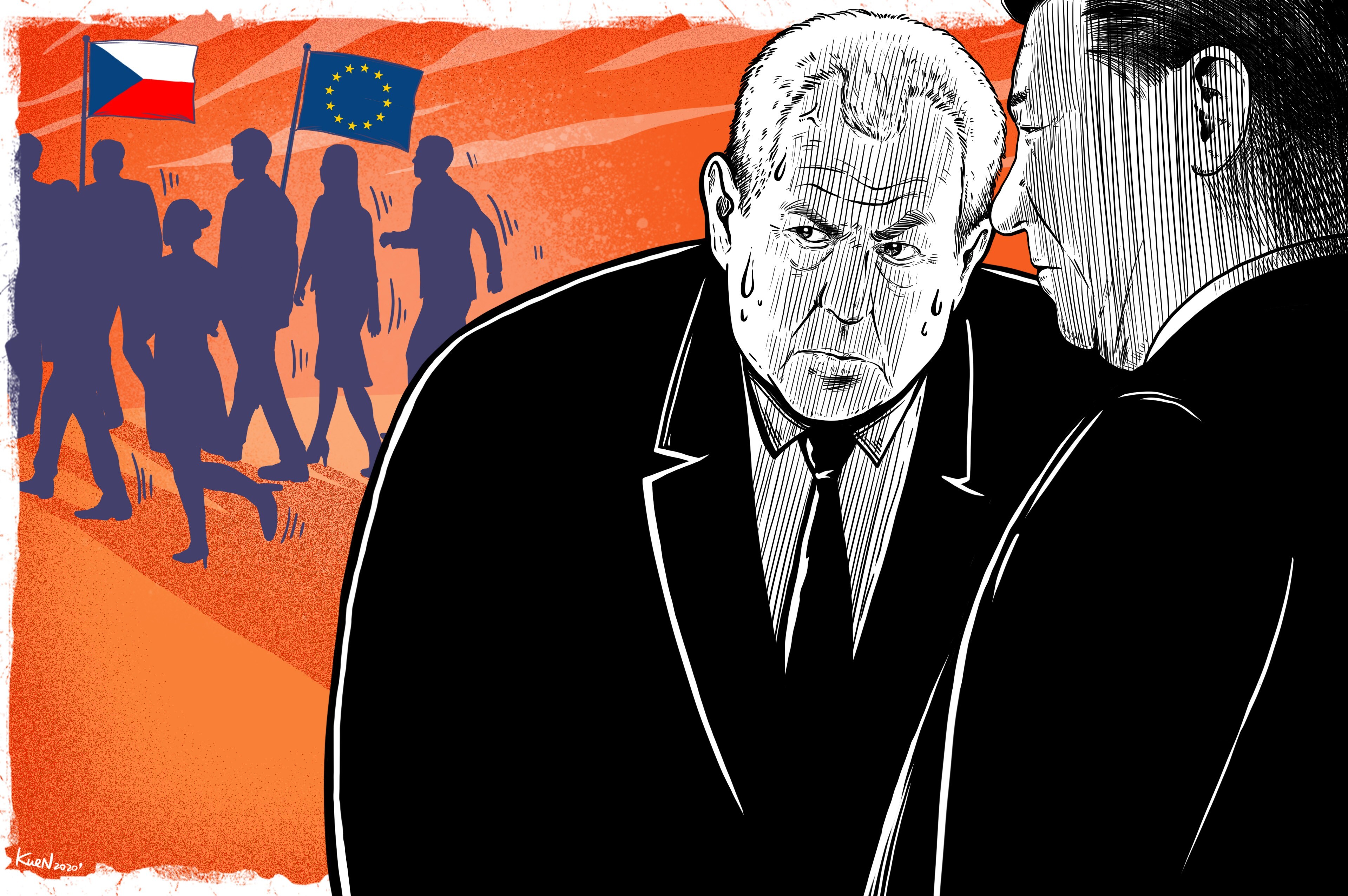 China’s ambassador to Prague has called Czech President Milos Zeman “an old friend” of Chinese leader Xi Jinping. Illustration: Lau Ka-kuen