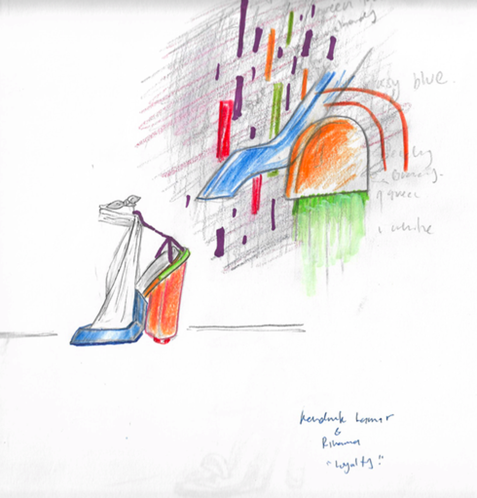 A shoe sketch by Pidau.