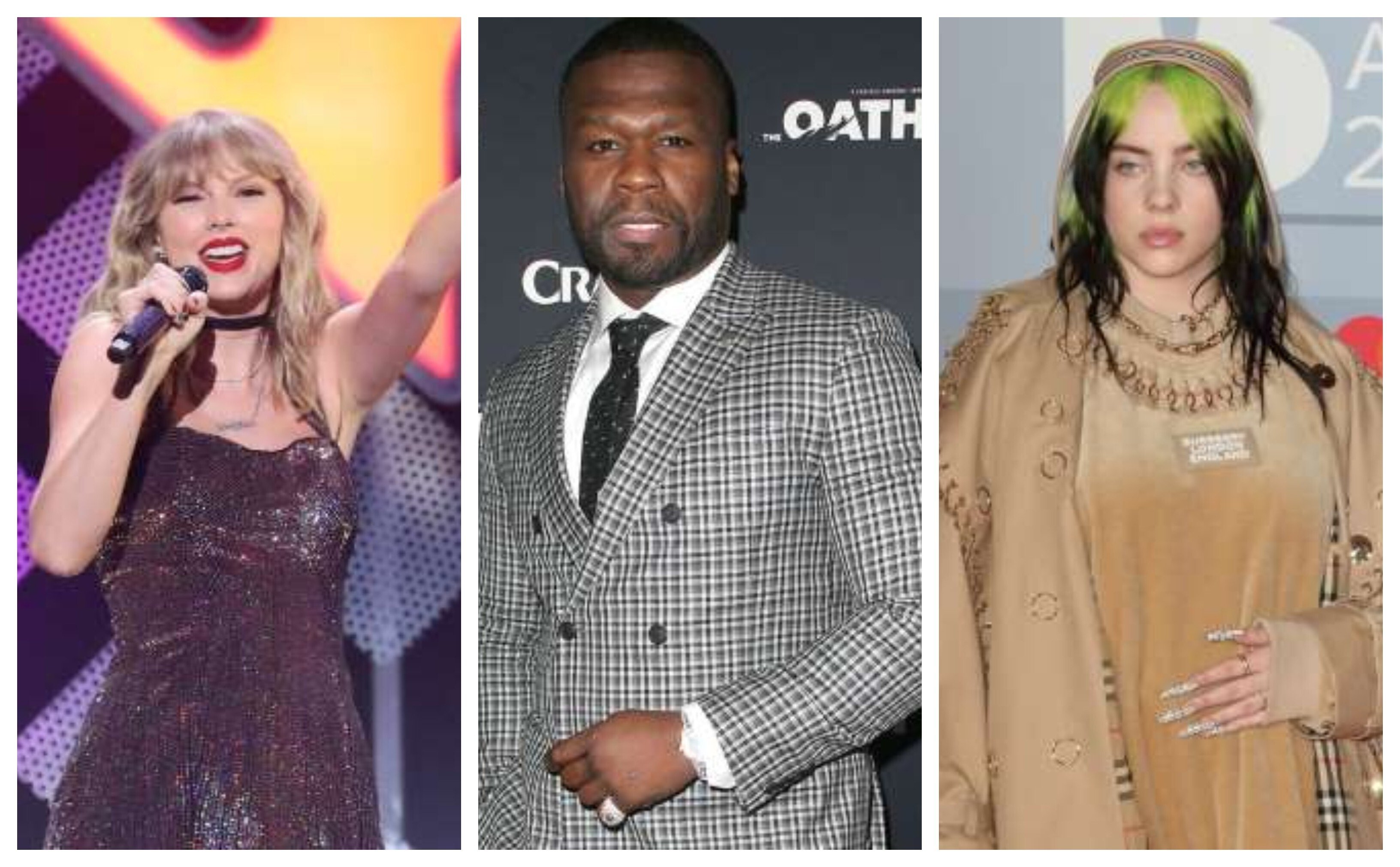 Who did Taylor Swift, 50 Cent and Billie Eilish vote for in the 2020 US presidential election? Photo: Bang Showbiz