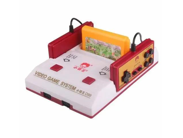 A video game system from Chinese console maker Subor. The product is widely known for its resemblance with the Famicom, the original Japanese version of the Nintendo Entertainment System. Photo: Weibo