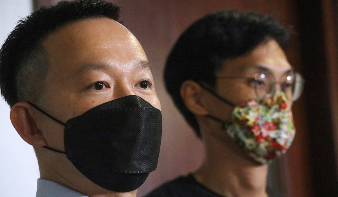 Lawmaker Raymond Chan Chi-chuen (left) had launched a rare private prosecution over his alleged assault. Photo: K. Y. Cheng