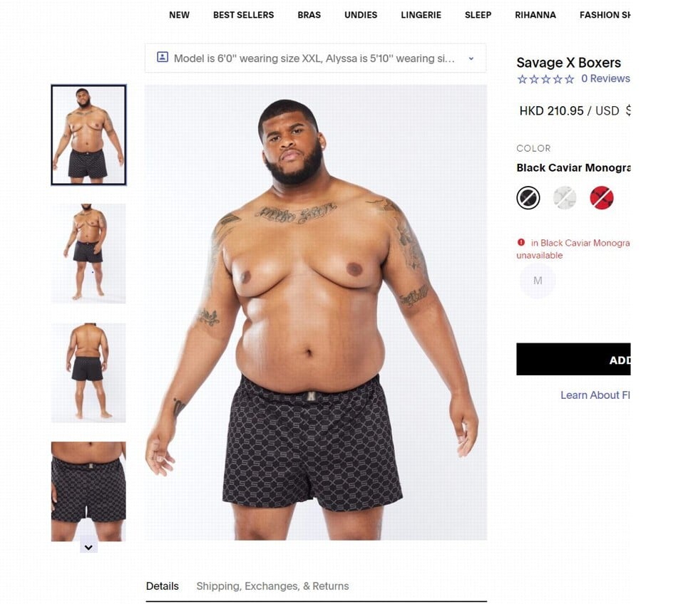 Rihanna's Savage X Fenty praised for using plus-size male model Steven G.