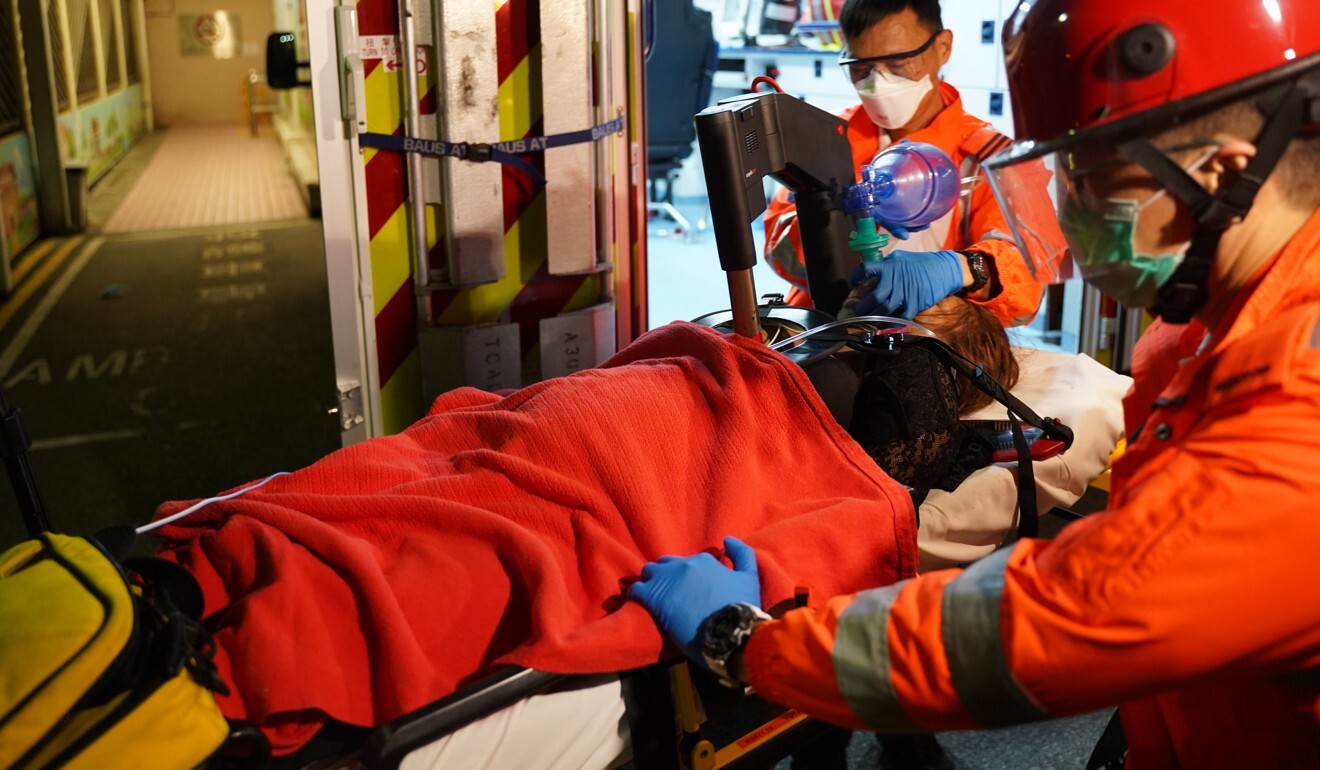 At least 17 people were rushed to hospital. Photo: SCMP At least 17 people were rushed to hospital. Photo: SCMP