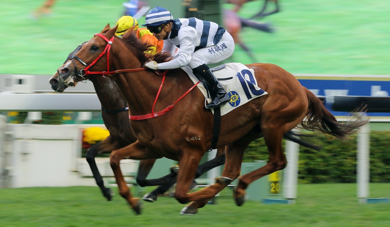 Butterfield salutes at Sha Tin in February.
