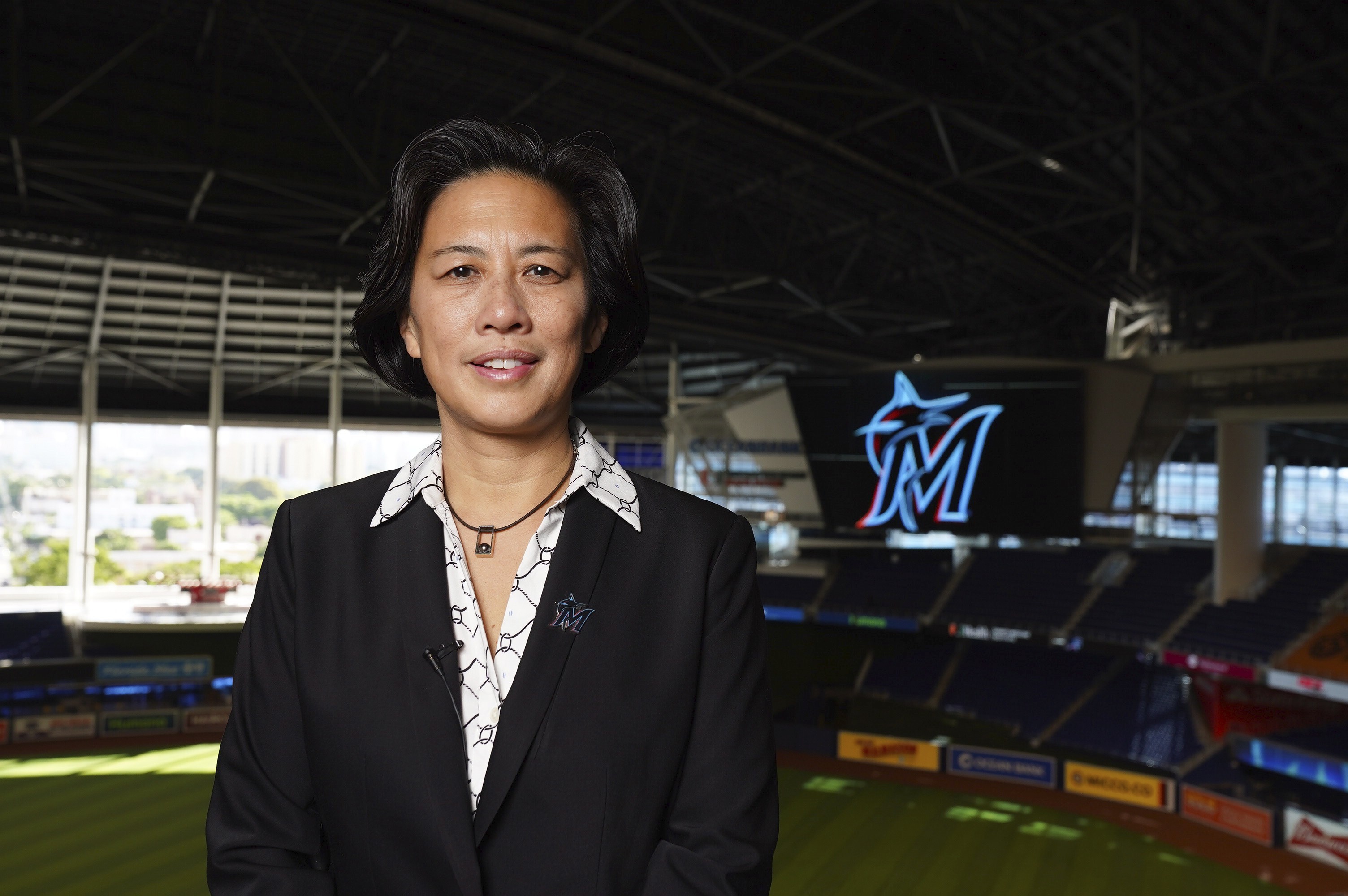 New Miami Marlins general manager Kim Ng suggested she had been used by teams that interviewed her in the past. Photo: AP