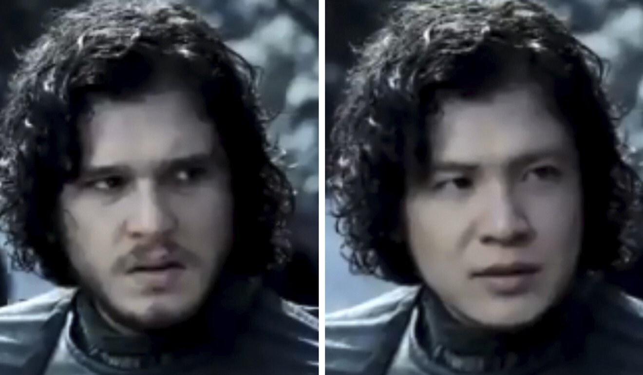 Allan Xia appearing as Game of Thrones’ Jon Snow in the face-swapping app Zao.