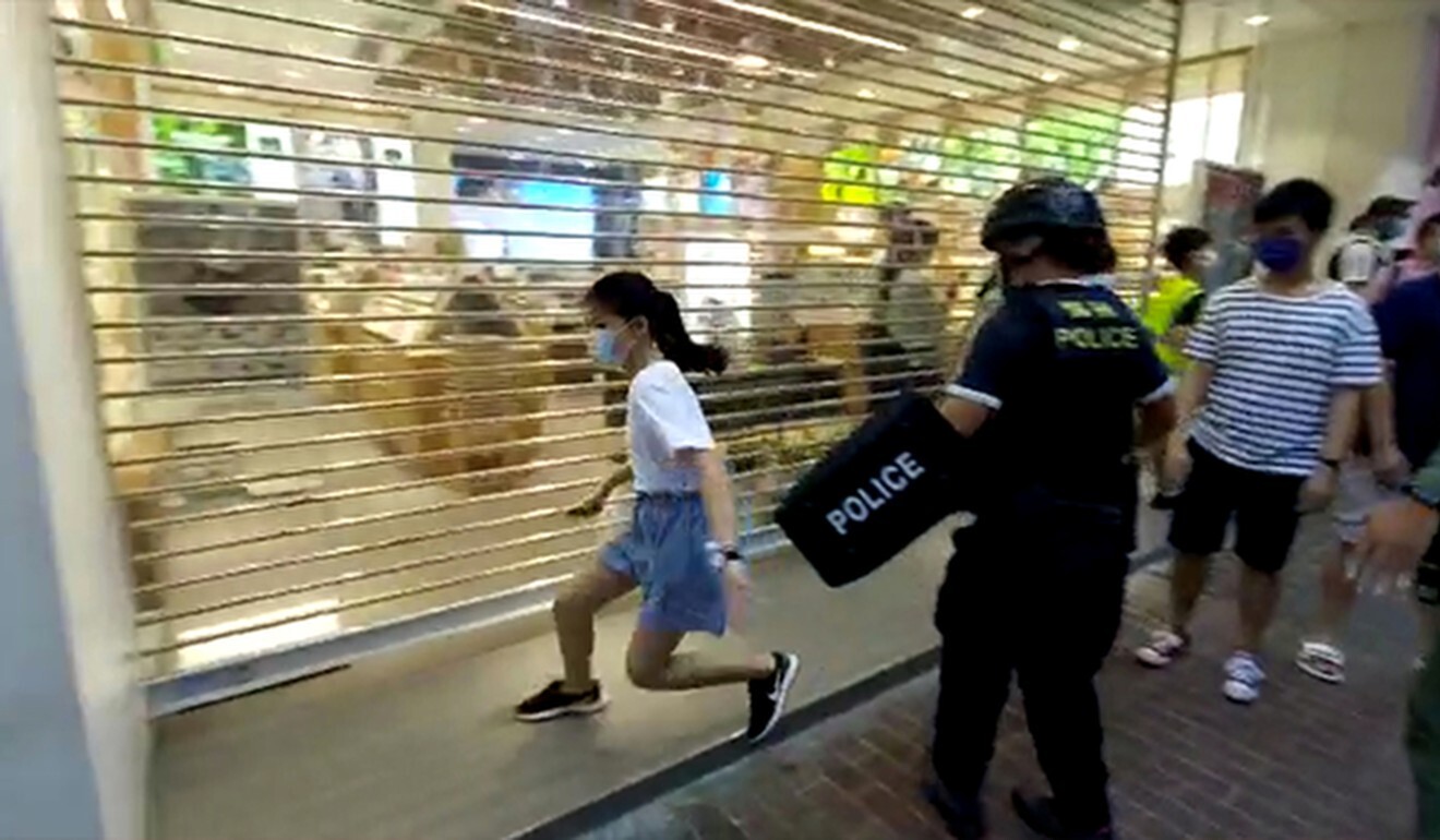 The incident in Mong Kok was captured on video. Photo: Handout