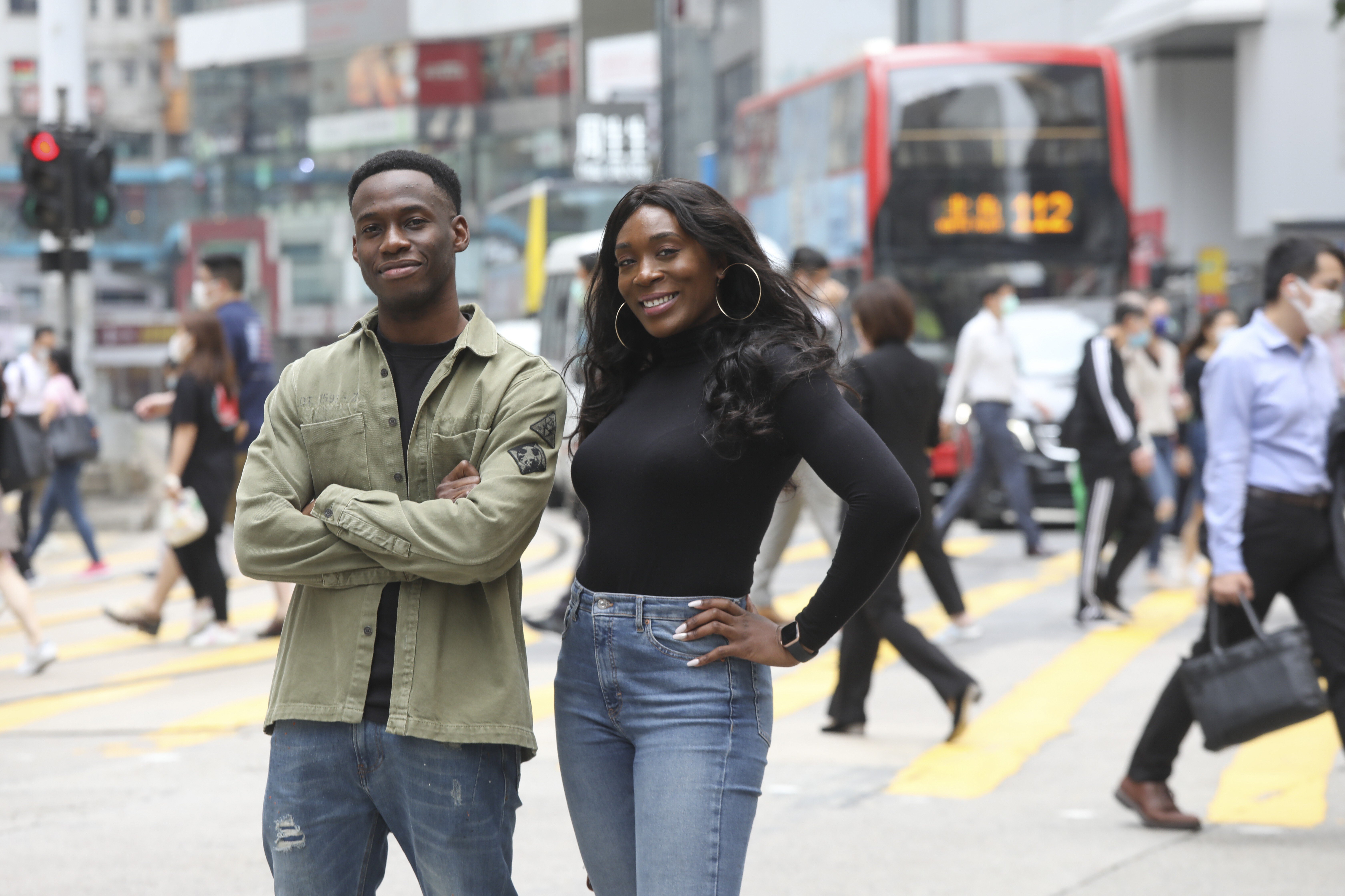 A new weekly podcast by British Nigerian expats Folahan Sowole and Marie-Louisa Awolaja sheds light on the black expat experience in Hong Kong. Photo: K.Y. Cheng