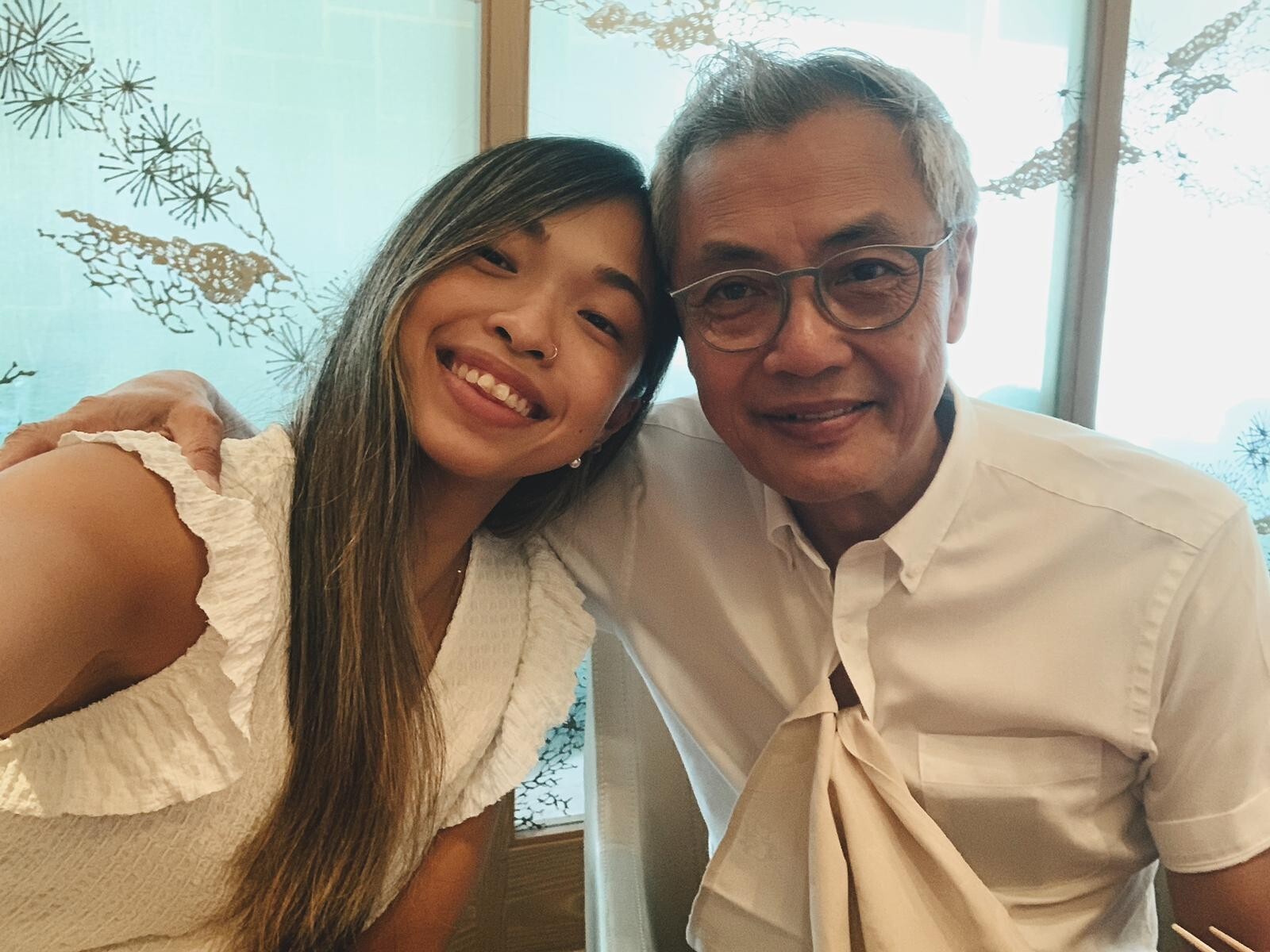 Claudia Leung with proud father Philip, who was diagnosed with late-stage prostate cancer in 2015. Photo: Handout
