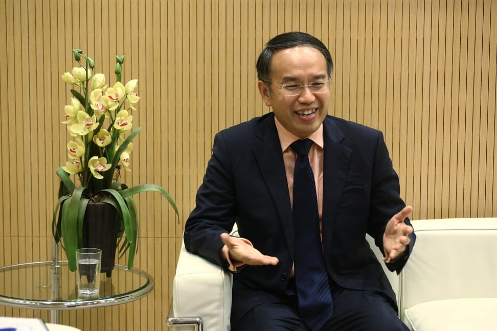 Secretary for Financial Services and the Treasury Christopher Hui Ching-yu, at the Central Government Offices, Tamar on 5 June. 2020. Photo: Jonathan Wong