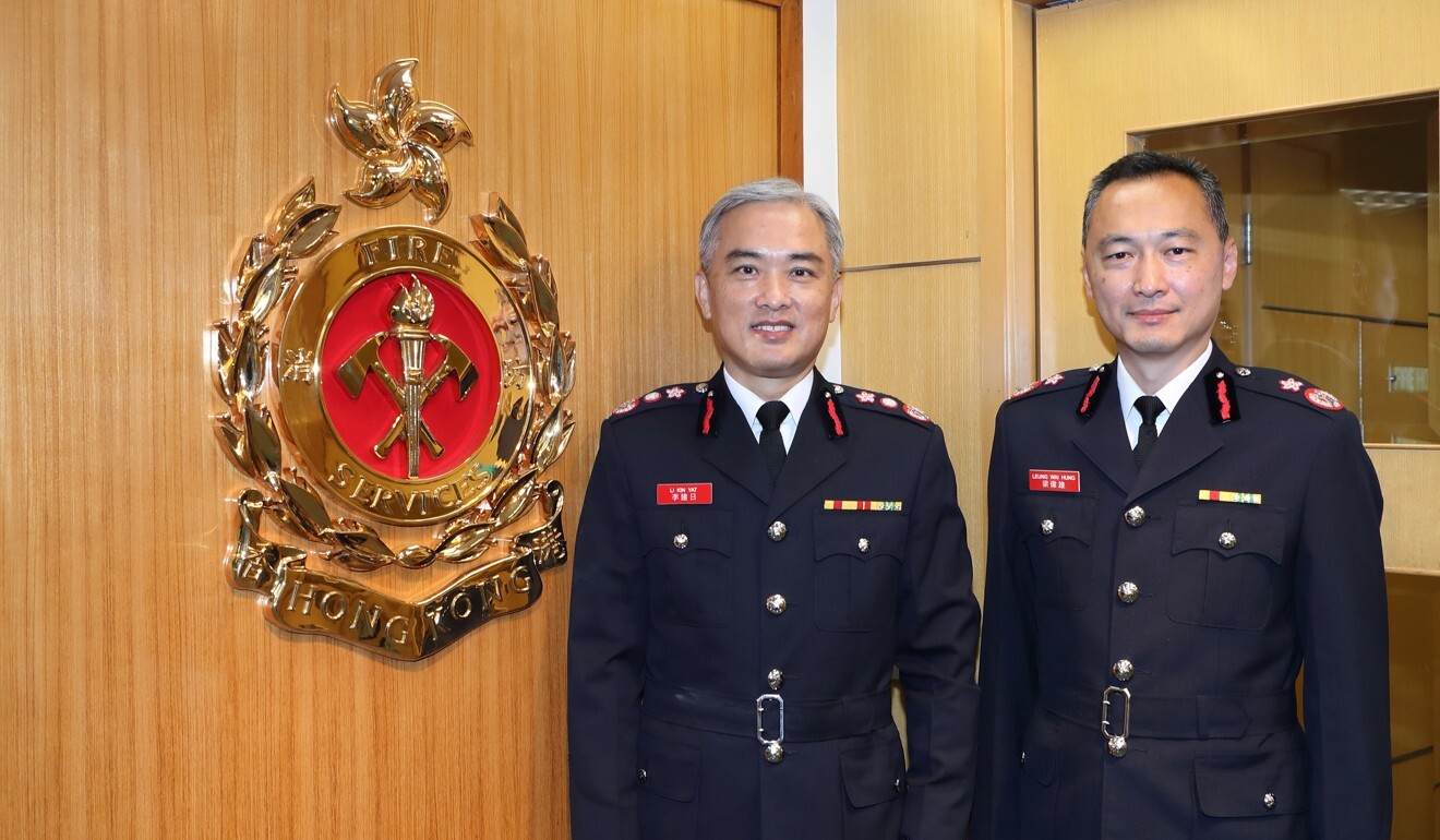 Director of Fire Services Joseph Leung (right). Photo: Handout