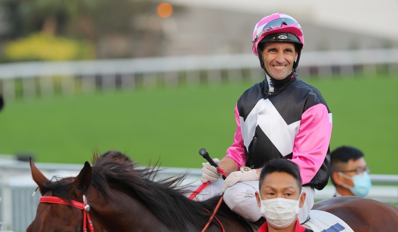 Neil Callan is all smiles after completing his double aboard Heza Beauty.