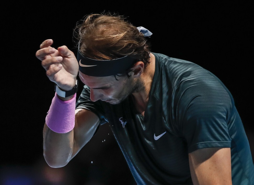 Rafael Nadal was dumped out of the ATP Finals at the semi-final stage against Daniil Medvedev. Photo: Xinhua