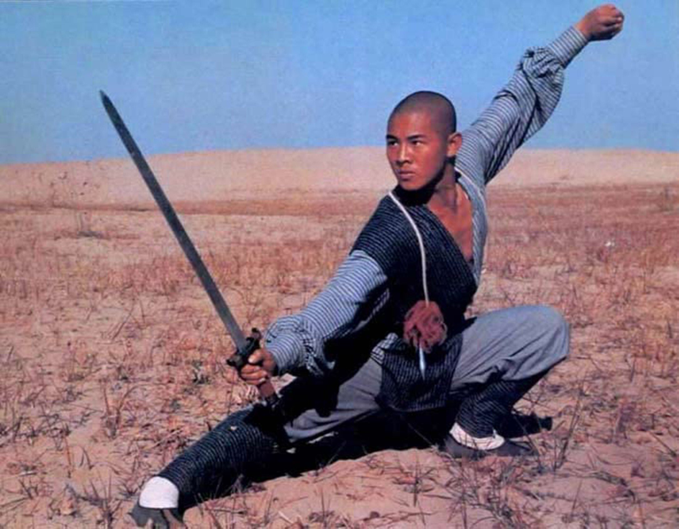 Jet Li in a still from Shaolin Temple (1982).