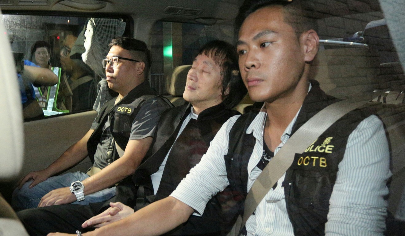 Kwok Wing-hung leaves Wan Chai police headquarters in 2017. Photo: Handout