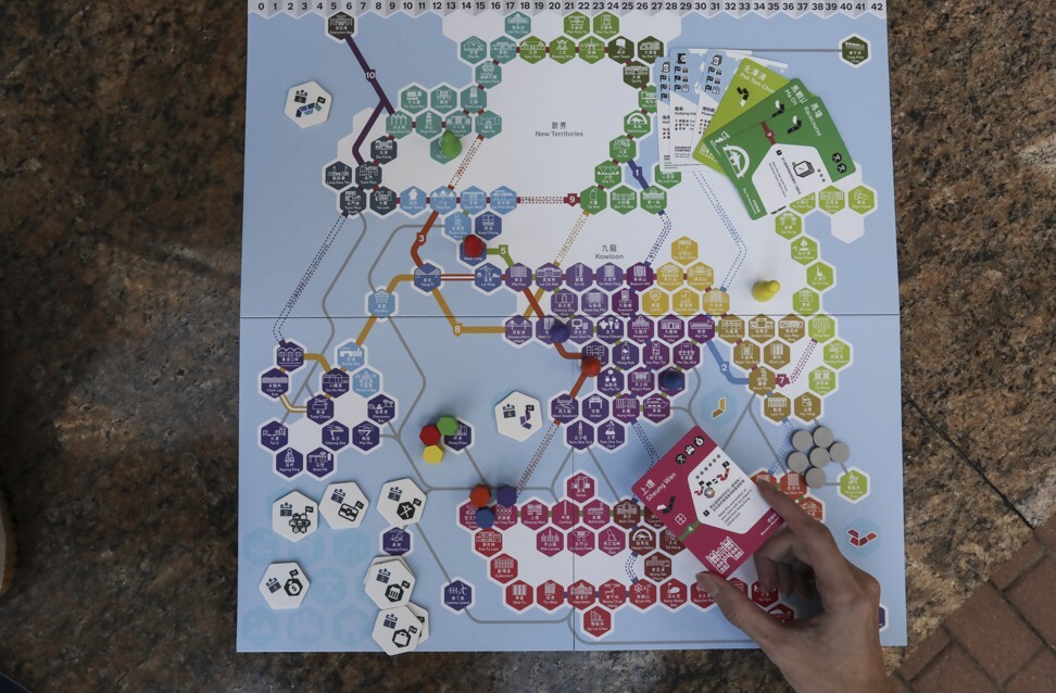 Electioneer is a game that includes poll strategies accompanied by an in-depth map of Hong Kong. Photo: Jonathan Wong