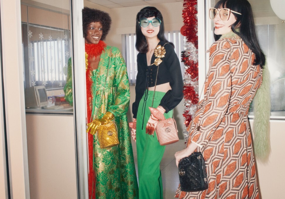 Gucci is channelling the awkwardness of the office party – retro style.