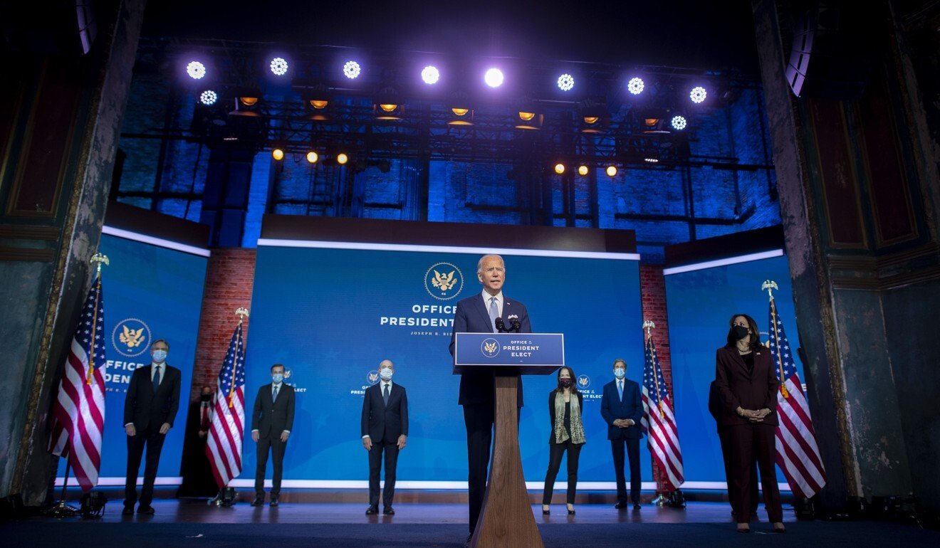 US president-elect Joe Biden introduces his choices for key foreign policy and national security posts on Tuesday in Wilmington, Delaware. Photo: Getty Images/AFP