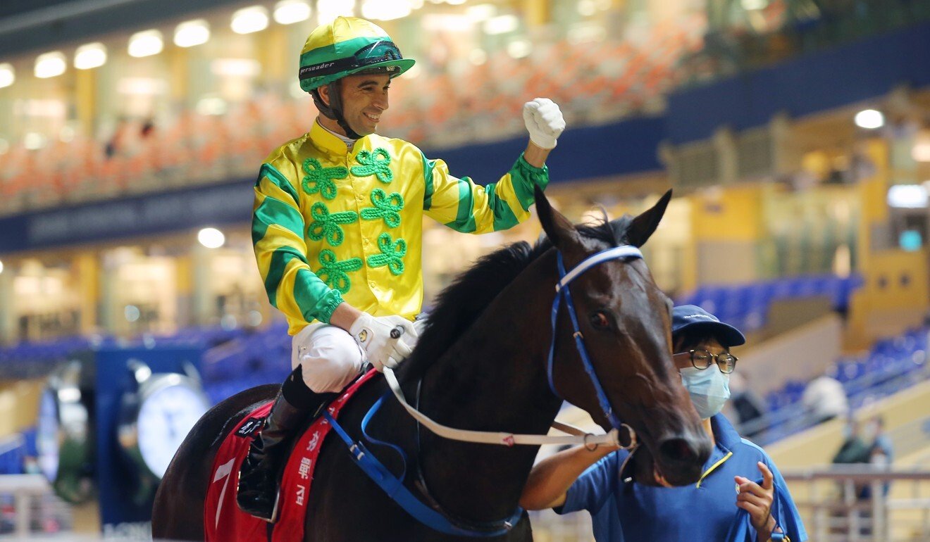 Joao Moreira returns after winning on Sky Darci at Happy Valley.