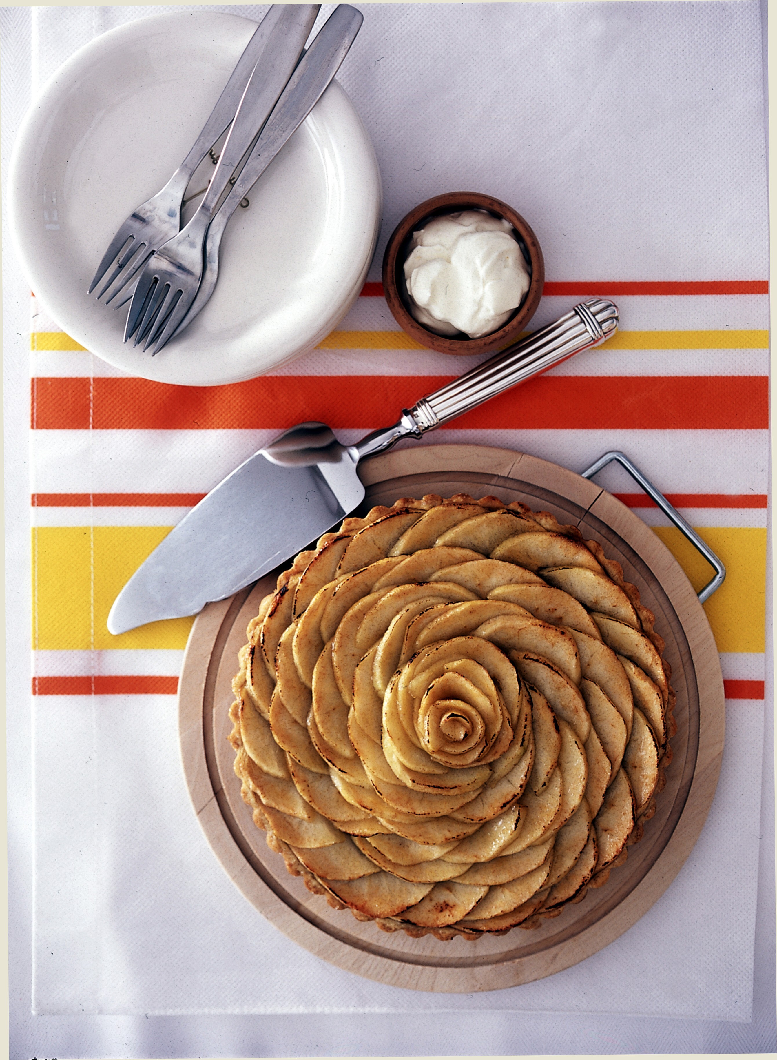 Susan Jung’s double apple tart. Photography: Koji Studios. Styling: Rachael Macchiesi