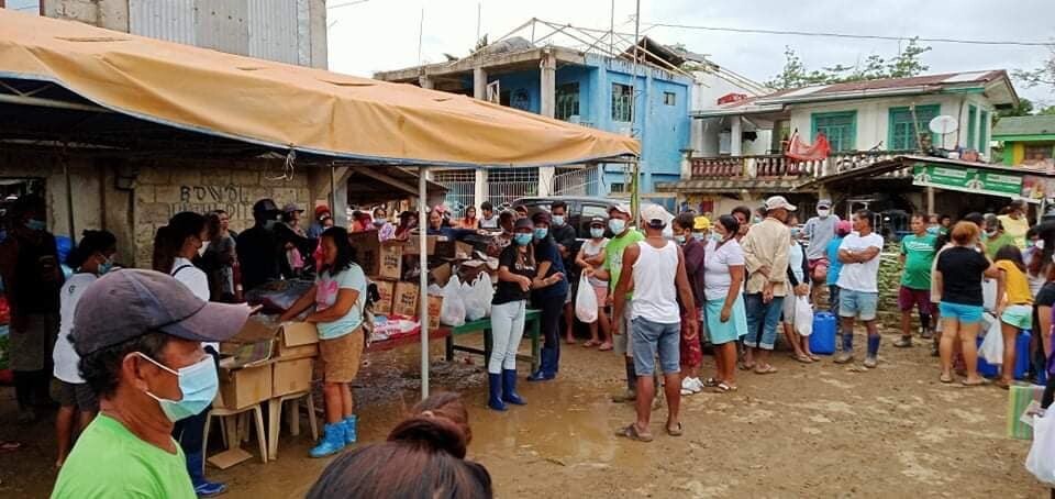 Relief operations in Cagayan, which suffered the brunt of Typhoon Vamco. Photo: United Hands Facebook page